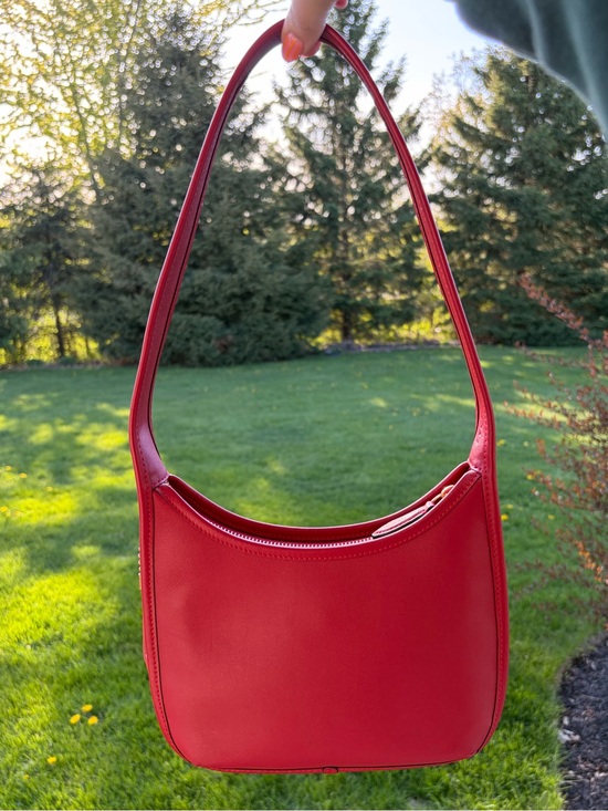 Coach Handbags - Coach curve zip shoulder bag ruby red purse